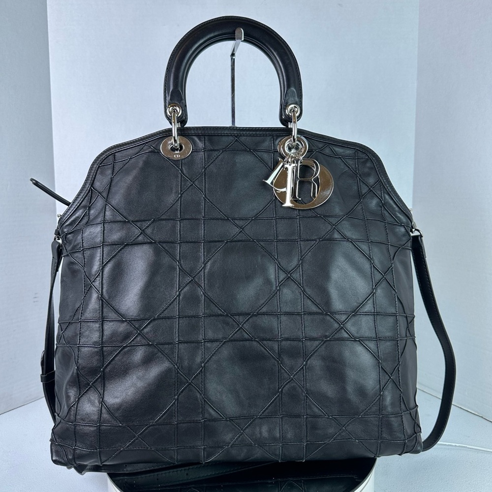 Dior Black Cannage Granville  with Silver Hardware - Picture 2 of 11